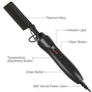 Hot Comb Electric Hair Straightener Brush for Wet and Dry Hair Heated Comb-US