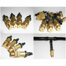 4X(Adjustable Copper Spray Nozzle Garden Patio Water Mister Air Misting CooQ8Y6)