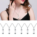 6 Pieces Glass Vial Pendant Necklace Openable Urn Chain Clear Keepsake Ash Tube