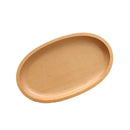 Oval Dinner Plate Wooden Utensils Wood Snacks Dishes Tableware 20x12cm