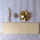 Rustic Wooden Family Birthday Reminder Calendar Board Wall Hanging Plaque