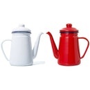 1.1L High-Grade Enamel Coffee Pot Pour over Milk Water Jug Pitcher Barista