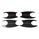 4 PCS Carbon Fiber Outer Door Handle Bowl Cover Trim Fit for BMW 3 Series G