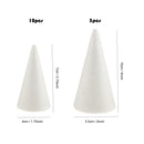 15 Pieces Of Styrofoam Cone Conical Shape