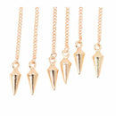 New Gothic Punk Spike Long Dangle Chain Tassel Hook Ear Bone Cuff Clip Earr V5X5