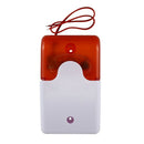 Mini Wired Strobe Warning Siren Durable Dc 12V Sound Alarm Flashing Light S P8B6