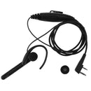 2 Pin Ear Bar Earpiece Mic PTT Headset for Kenwood BAOFENG TYT WOUXUN Radio