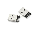 20X USB 2.0 4Pin A Type Male Plug SMT Connector Black SMD Data Transmission T Nw