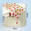 2 Pcs Set Christmas TableCloths Fabric Double-Layer Polyester Cotton Christ R6A5