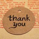 100pcs Kraft Paper Tags  Label Thank You Card Wedding Party