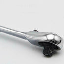 Mini 1/4" 72T Dual Head Square Ratchet Wrench Rods Screwdriver Socket Hex B H9Y7
