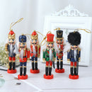 12cm Wooden Nutcracker Puppet Zakka Creative Desktop Decoration Christma JR