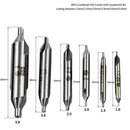 6PC Combined HSS Center Drill Countersink Bit Lathe Mill Tackle Tool Kit Set  M&