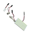 3 sets DC12V T10 BA9S Festoon Socket 5630 SMD 48 LED Panel Bulb Lamp White ZYY