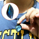 Natural Labradorite Stone Crystal Moonstone Rough Rock Pendant Accesorries