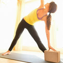 Yoga Blocks Pilates Cork Brick Home Stretch Aid Fitness Exercise Cushion Deluxe