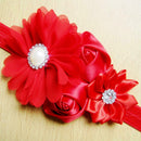 12 Colors Baby Girls Flower Hairband Chiffon Children Headband Hairdress A