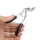Portable Women Makeup Eyelash Curler Curling with Black Grip Eyebrow Clip A