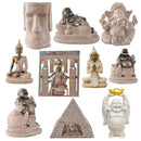 Sand Stone Hindu Tribal God Maitreya Buddha Statue Oriental Feng Shui Decor