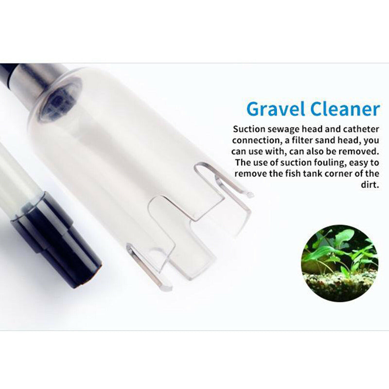 Fishing Tank Cleaning Vacuum Gravel Siphon Cleaner Water Changing Pump