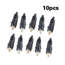10Pcs12-24V With Fuse Red LED Male Car Cigarette Lighter Socket Plug Con HHB
