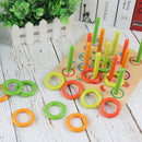Colorful Ring Wooden Stacking  Education Toys For     Toddlers