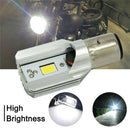 Headlight Bulb LED Motorcycle 1x H6 BA20D DC 8V-80V 12W COB Strah .