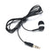 Earphone Universal 3.5mm Single Side Earphone Black Wire Headset For Smart Phone
