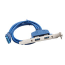 USB3.0 Back Panel Expansion Bracket To 20-Pin Header Motherboard Cable