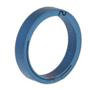 Titanium Circle Spring Keychain Buckle Clip Round Hook Key Chain 18mm Blue