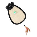 Cute Mouse Shape Cat Kitten Scratch Board Pet Hanging Play Mat Pad With Ball