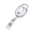 Metal Retractable Pull Chain Card Badge Holder Reel Recoil Belt Key Ring Clip