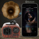 Retro Trumpet Style Bluetooth Speaker Wireless Stereo Subwoofer Music Box W