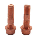 2 Set 42mm Exhaust Studs & Serrated Nuts M10x1.25 Manifold Flange