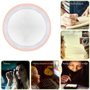 LED Lighted Mini Makeup Mirror Battery Powered Portable Round Cosmetic Mirror