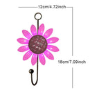 3pcs Heavy Duty Bedroom Iron Art Flower Shape Wall Mounted Coat Hook Universal