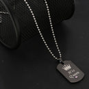 2 Pieces Titian Steel Pendant Necklace Couples I Said Of His King Queen