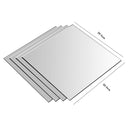 8pcs Removable Mirrors Wall Stickers Home Bedroom DIY Square Mirror Decals