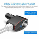 Dual USB Charger 2 Way Car Cigarette Lighter Socket Splitter Adapter DC 12V