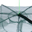 Foldable Fishing Crab Net Trap Cast Dip Cage Fish Prawn Shrimp Net 6 Holes