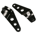 2 Pcs Replacement Headlight Bulbs Brackets, Motorcycle Repair Part - Black