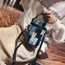 Fashion Rivet Bucket Bag Ladies Shoulder Messenger Bag Ladies Evening Clutc