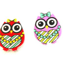 Owl 2Hole Wooden Buttons DIY Decor kids Clothes Sewing Buttons ScrapbookingBX