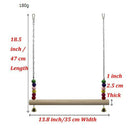 Chicken Swing Birds Chew Toys Wooden Stand Perch for Hens Handmade Bird Swing