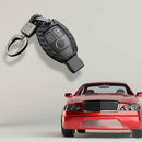 Carbon Fiber Car Key Case Cover Fob Holder Accessories For Mercedes-Benz Pretty