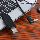 2x USB Charging Cables for BaoFeng UV-5R UV-82 UV-8D Radio Desktop Charger A