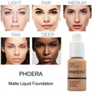 Phoera Soft Matte Long Wear Foundation Liquid Face Makeup Coverage Foundati Y5Q7