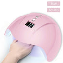 36W Nail Art USB Nail Lamp UV 12 led Light Nail Gel Dryer Curing Polish Mach OZ