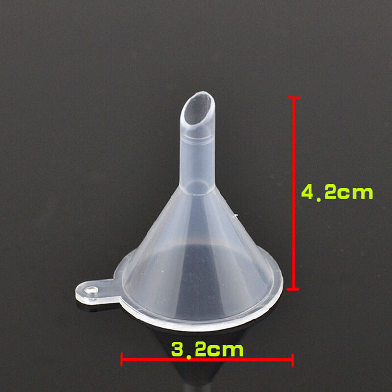 10X Lot Small Plastic Mini Bottle For Perfume Diffuser Liquid Oil Funnels R3J Pg