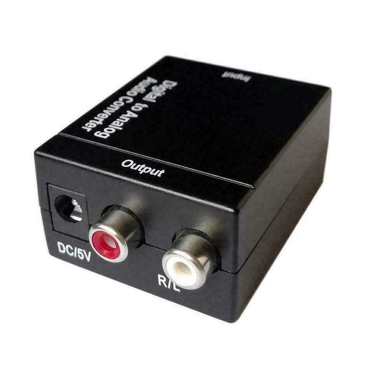 Optical Coaxial Toslink Digital to Analog Audio Converter Adapter RCA L/R N A4M4